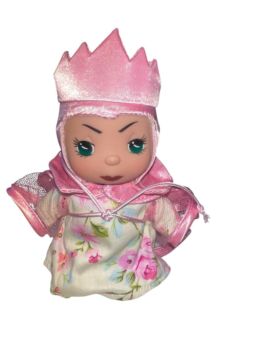 Disney Parks Precious Moments whimsy evil queen min doll pink floral Linda Rick
